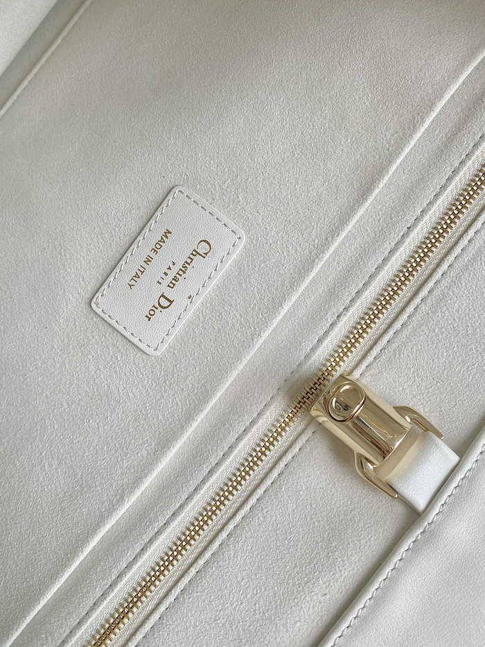 Medium Dior Essential Tote Bag White M8721