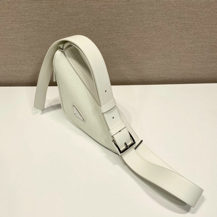 Prada Saffiano leather belt bag White 2VL039