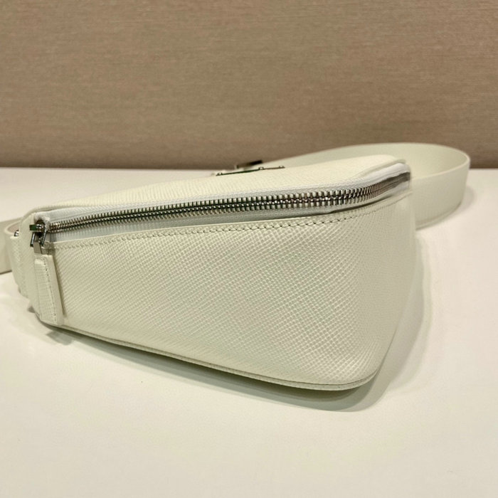 Prada Saffiano leather belt bag White 2VL039