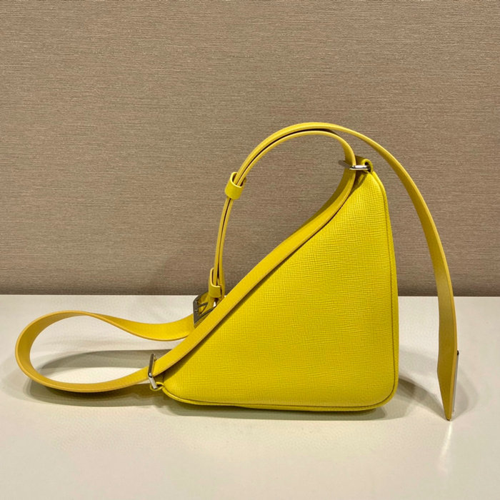 Prada Saffiano leather belt bag Yellow 2VL039