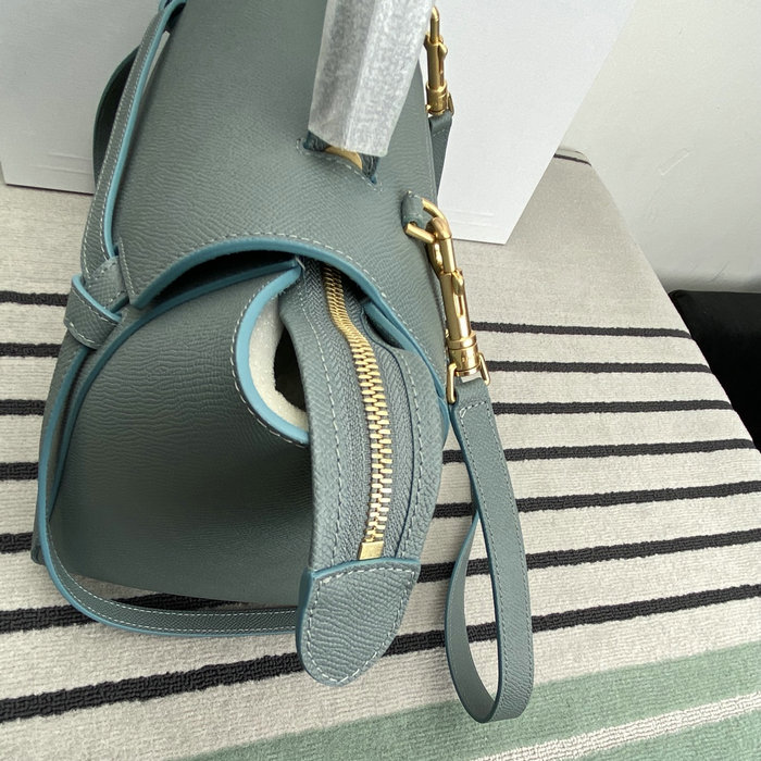 Celine Grained Calfskin Belt Bag Blue C10221