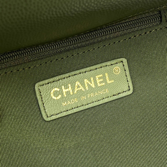 Chanel 22k Mini Flap Bag Green AS3652