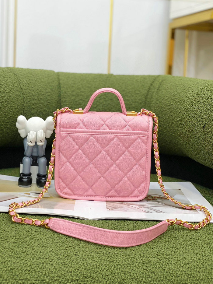 Chanel 22k Mini Flap Bag Pink AS3652