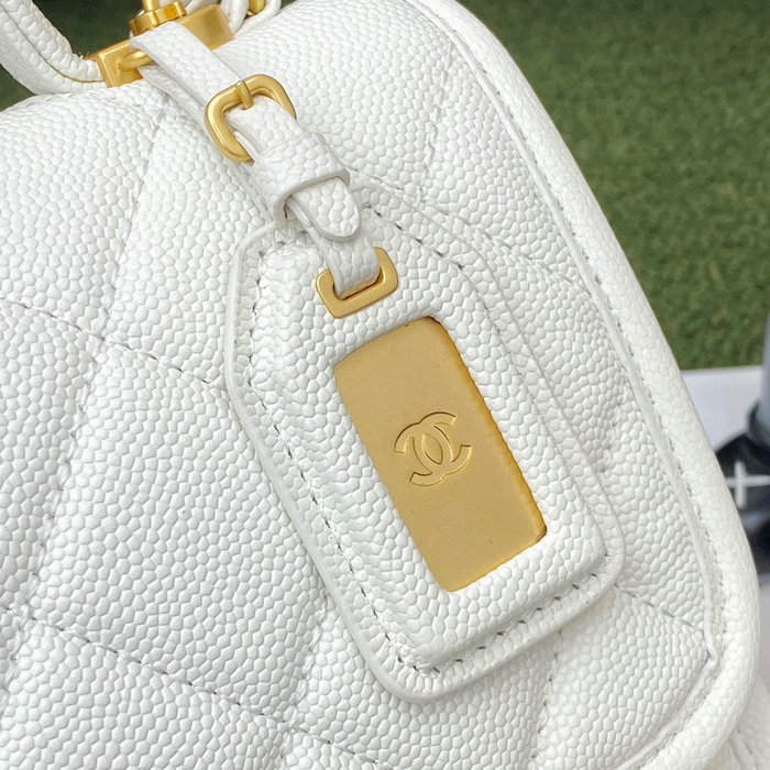 Chanel 22k Mini Flap Bag White AS3652