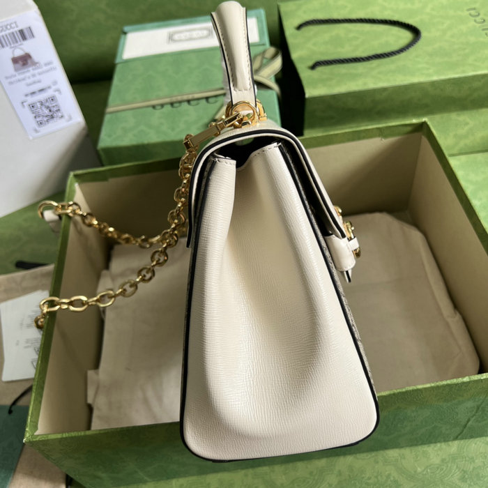 Gucci Horsebit 1955 medium bag White 702049