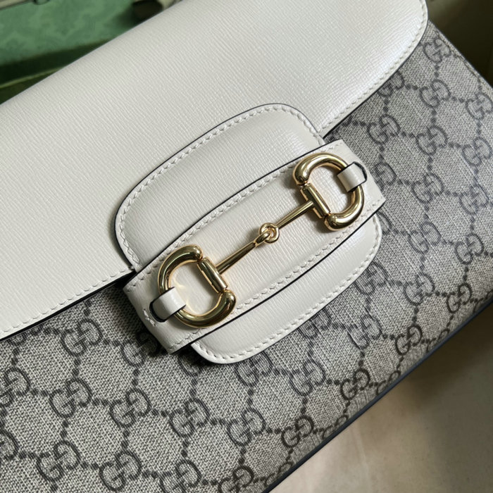 Gucci Horsebit 1955 medium bag White 702049