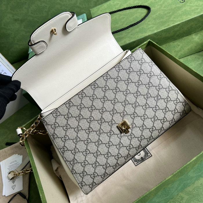 Gucci Horsebit 1955 medium bag White 702049