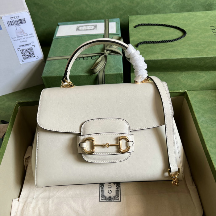 Gucci Horsebit 1955 medium bag White 702049