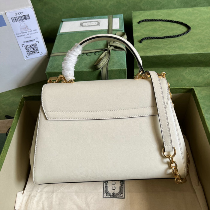 Gucci Horsebit 1955 medium bag White 702049