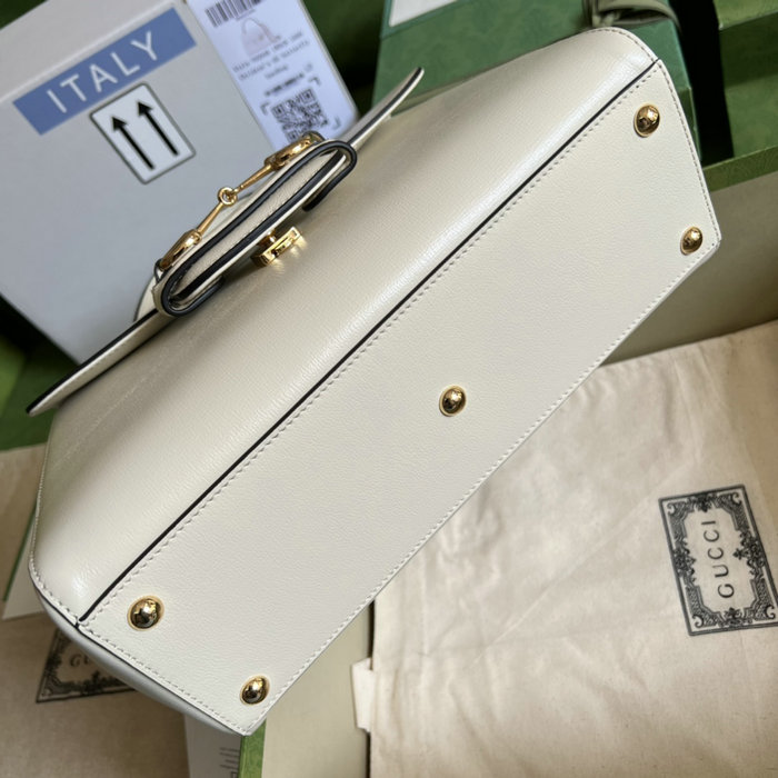 Gucci Horsebit 1955 medium bag White 702049