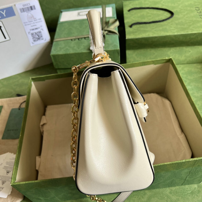 Gucci Horsebit 1955 medium bag White 702049