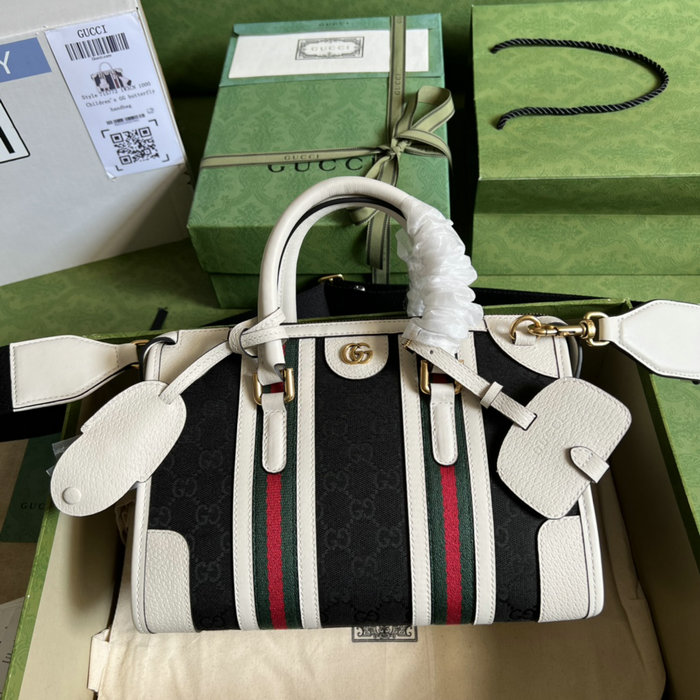 Gucci Small canvas top handle bag Black 715772