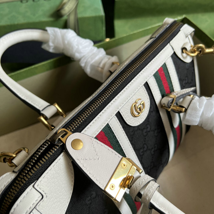 Gucci Small canvas top handle bag Black 715772