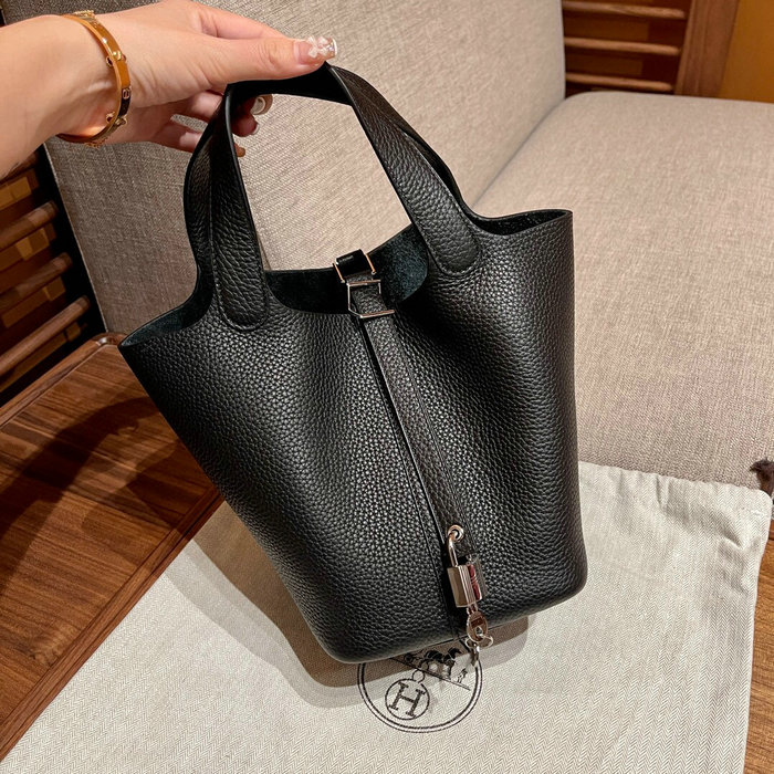 Hermes Picotin Lock 22 Tote Bag Black H82301