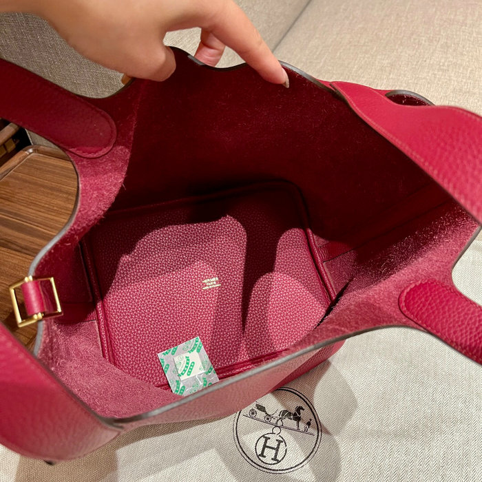 Hermes Picotin Lock 22 Tote Bag Rouge Grenat H82301