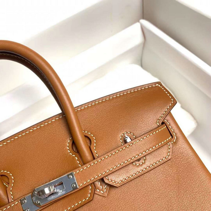 Hermes Swift Leather Birkin Bag Golden Brown HB10231