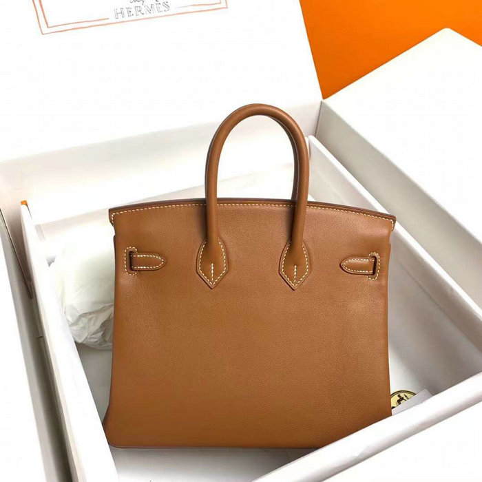 Hermes Swift Leather Birkin Bag Golden Brown HB10231