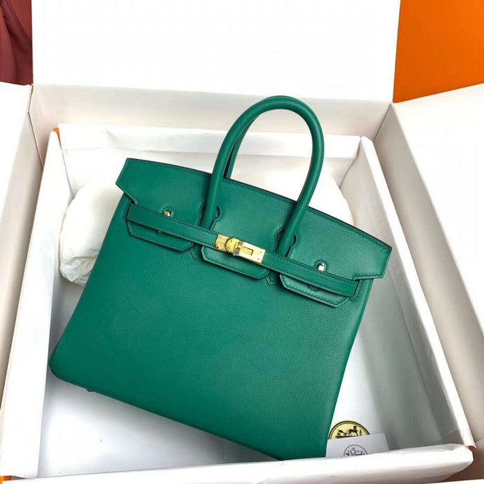 Hermes Swift Leather Birkin Bag Vert Vertigo HB10231