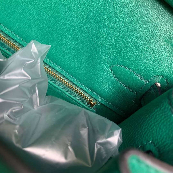 Hermes Swift Leather Birkin Bag Vert Vertigo HB10231