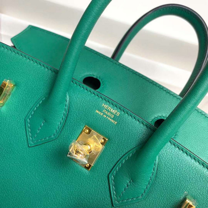 Hermes Swift Leather Birkin Bag Vert Vertigo HB10231