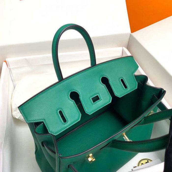 Hermes Swift Leather Birkin Bag Vert Vertigo HB10231