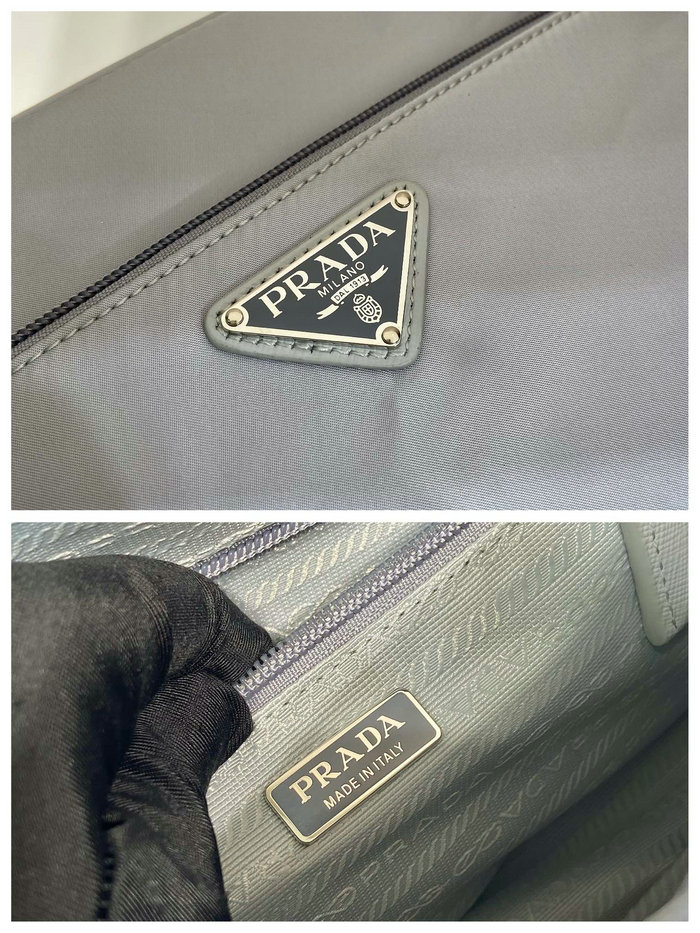 Prada Re-Nylon shoulder bag Grey 1BC167