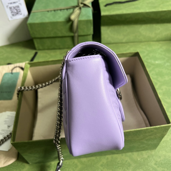 Gucci GG Marmont Medium shoulder bag Lilac 443497