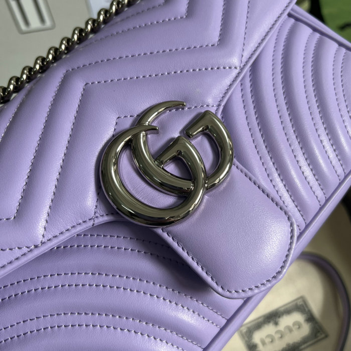 Gucci GG Marmont Medium shoulder bag Lilac 443497