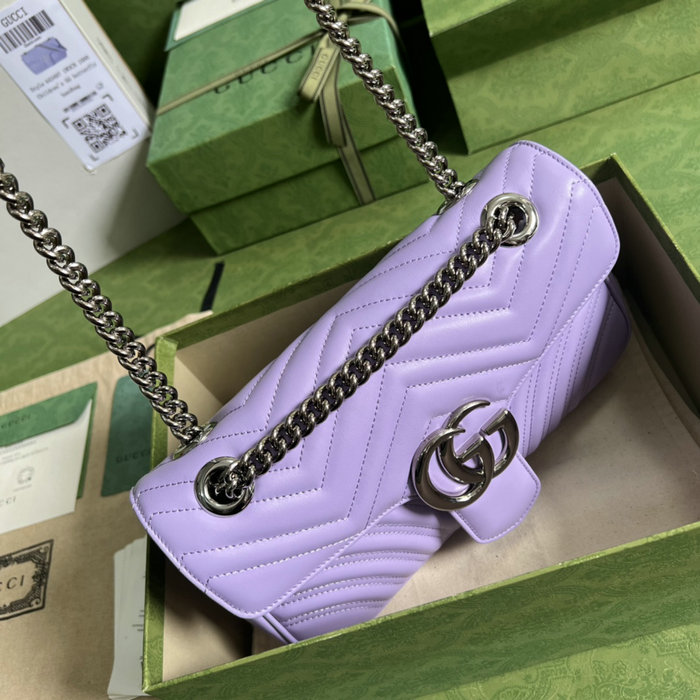 Gucci GG Marmont Medium shoulder bag Lilac 443497