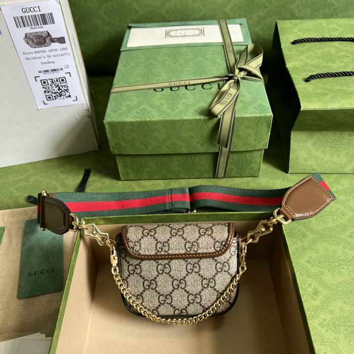 Gucci Horsebit 1955 strap wallet Beige 699760