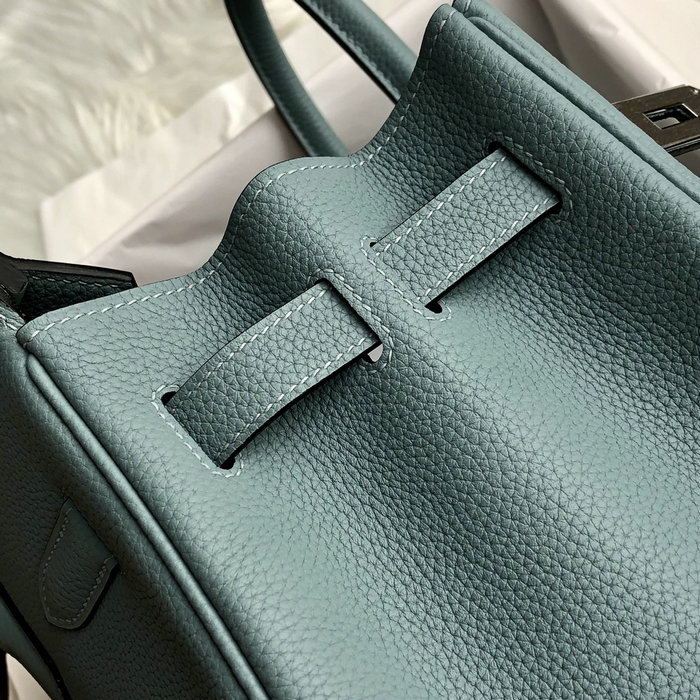 Hermes Togo Leather Birkin Bag Ciel HB253001