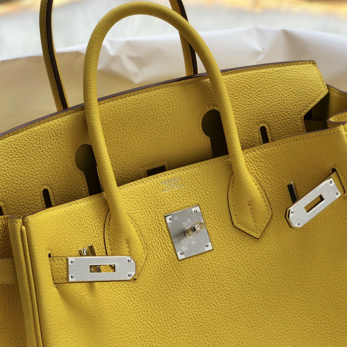 Hermes Togo Leather Birkin Bag Jaune de Naples HB253001