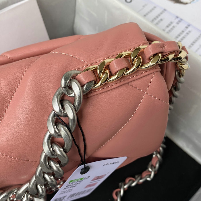 Chanel 19 Lambskin Flap Bag Pink AS1160