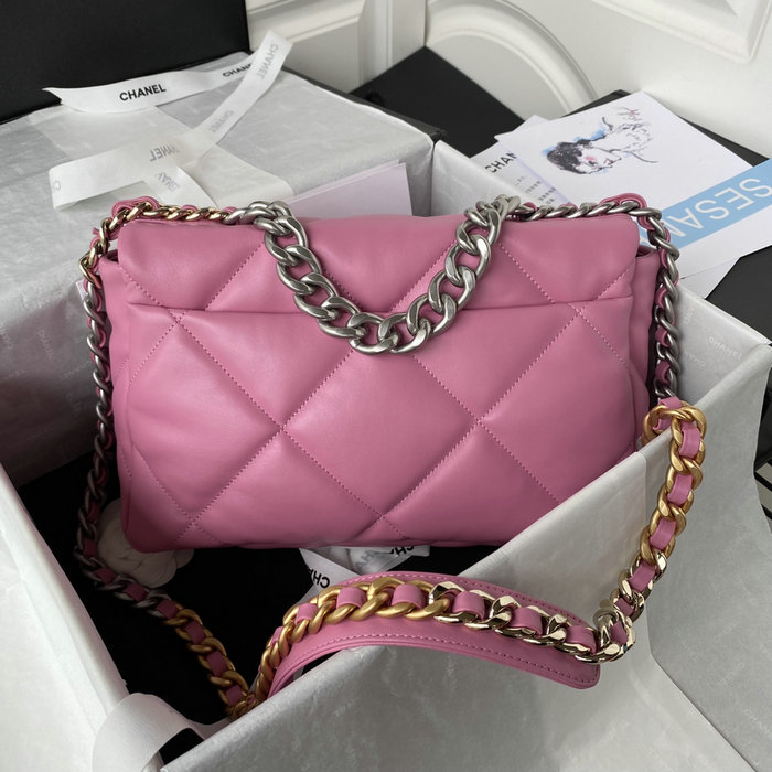 Chanel 19 Lambskin Flap Bag Purple AS1160