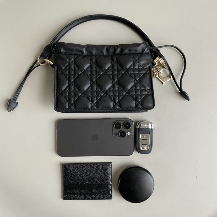 Dior Lady Mini Handbag Black D7201