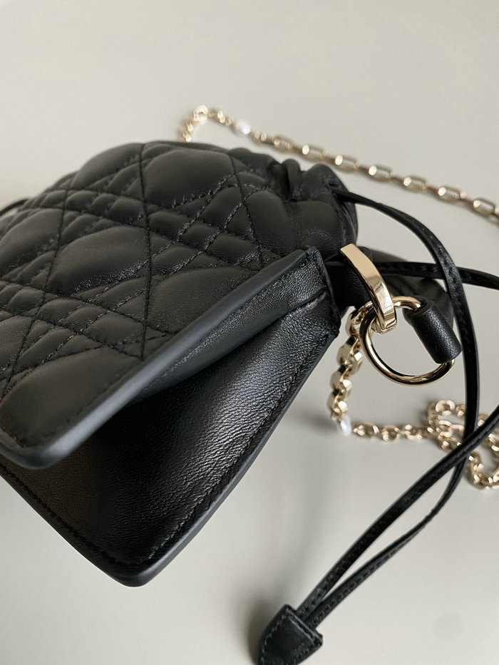 Dior Lady Mini Handbag Black D7201