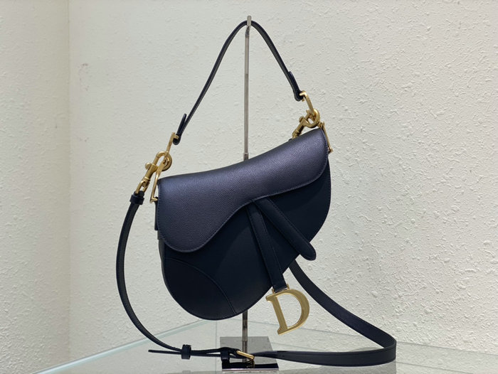 Dior Saddle Bag with Strap Black M0455