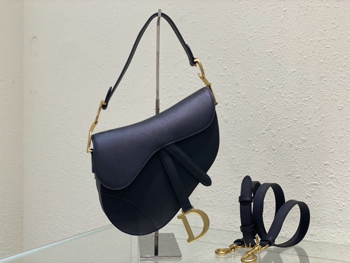 Dior Saddle Bag with Strap Black M0455