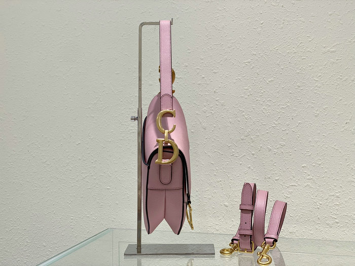 Dior Saddle Bag with Strap Pink M0455