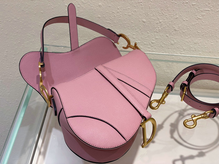 Dior Saddle Bag with Strap Pink M0455