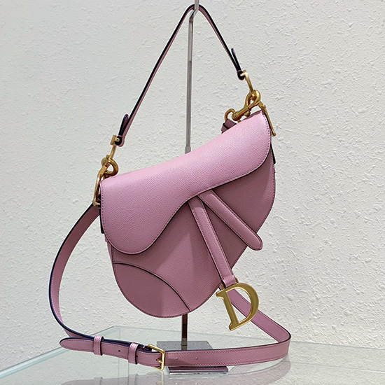 Dior Saddle Bag with Strap Pink M0455