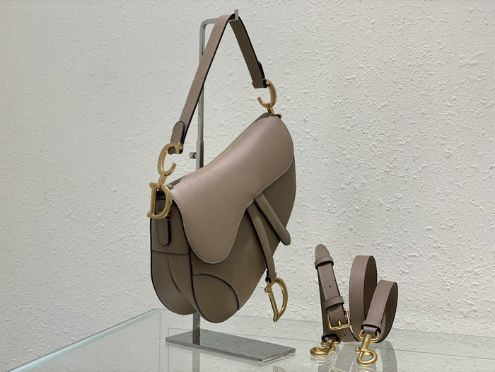 Dior Saddle Bag with Strap Warm Taupe M0455