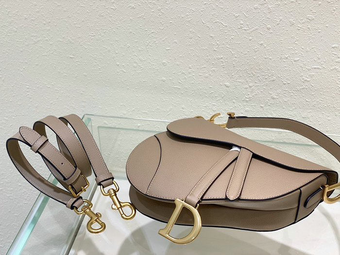 Dior Saddle Bag with Strap Warm Taupe M0455