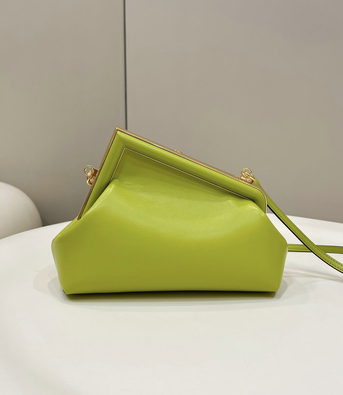 Fendi First small leather bag Green F80018