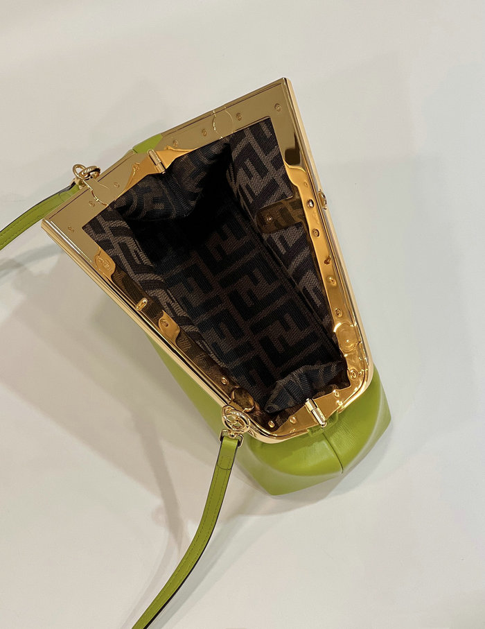 Fendi First small leather bag Green F80018