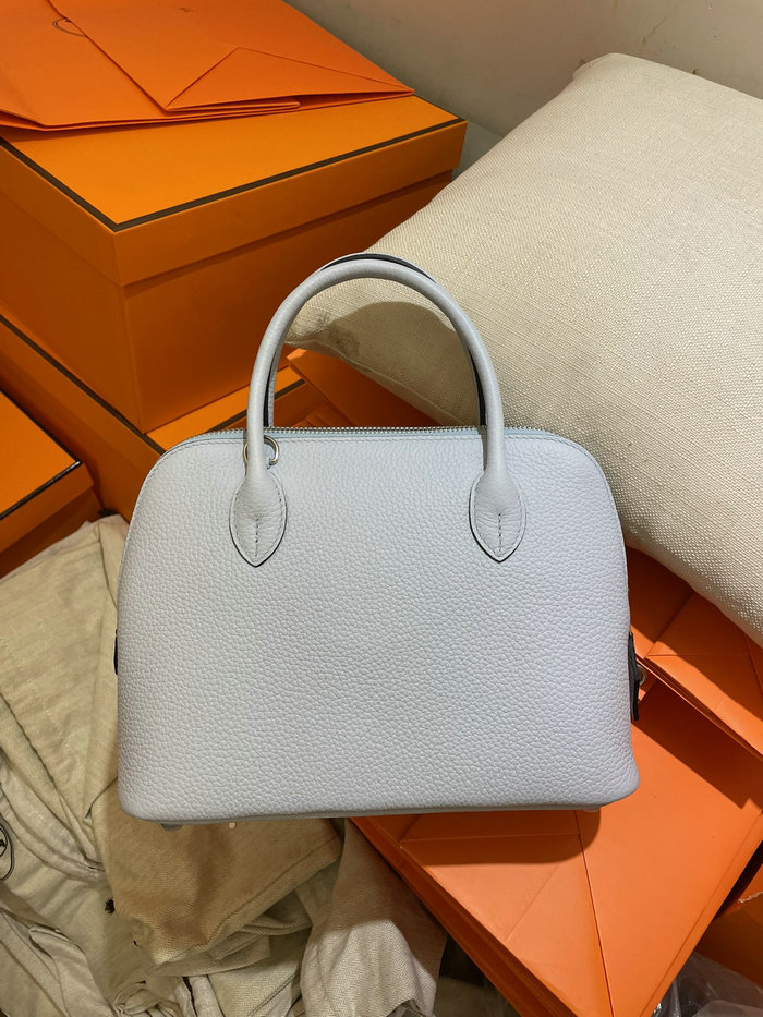 Hermes Bolide Tote Bag Bleu Brume with Silver HB12601