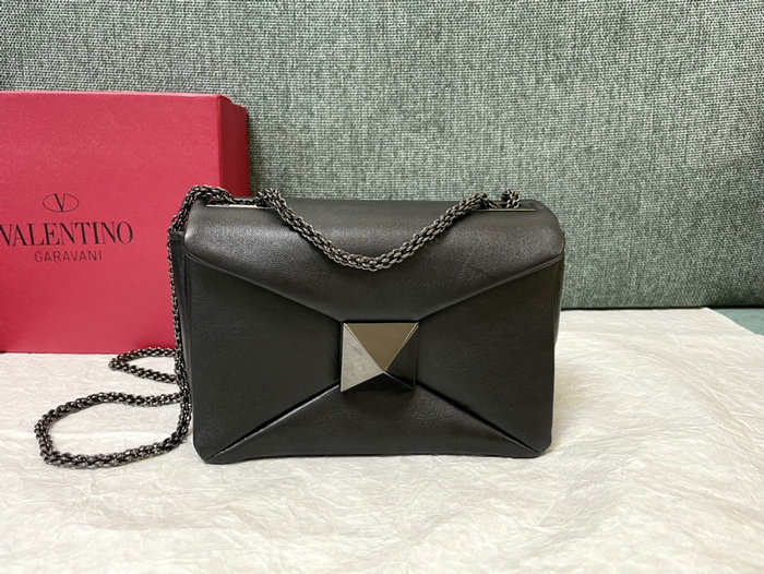 Valentino Garavani One Stud Shoulder Bag Black Hardware V1215