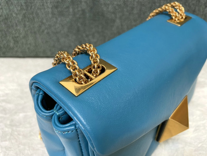 Valentino Garavani One Stud Shoulder Bag Blue V1215