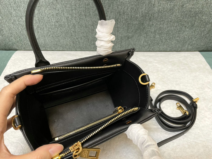 Valentino Small One Stud Nappa Handbag Black V1186