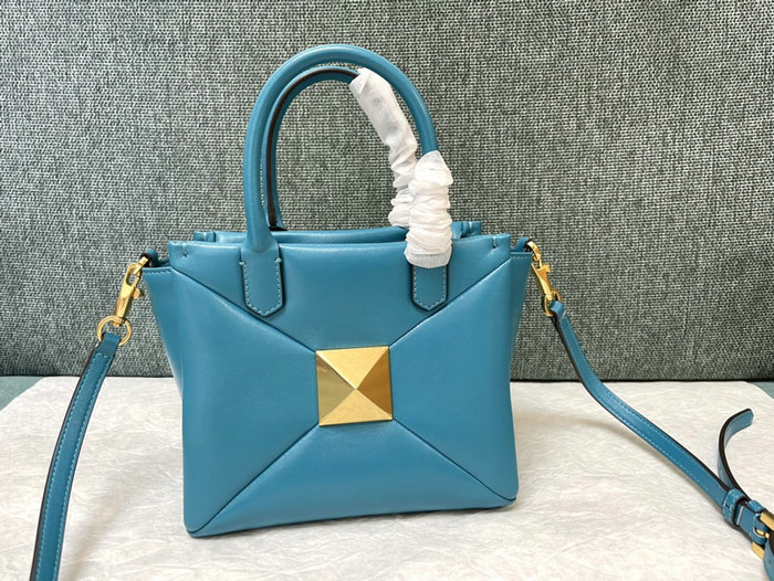 Valentino Small One Stud Nappa Handbag Blue V1186